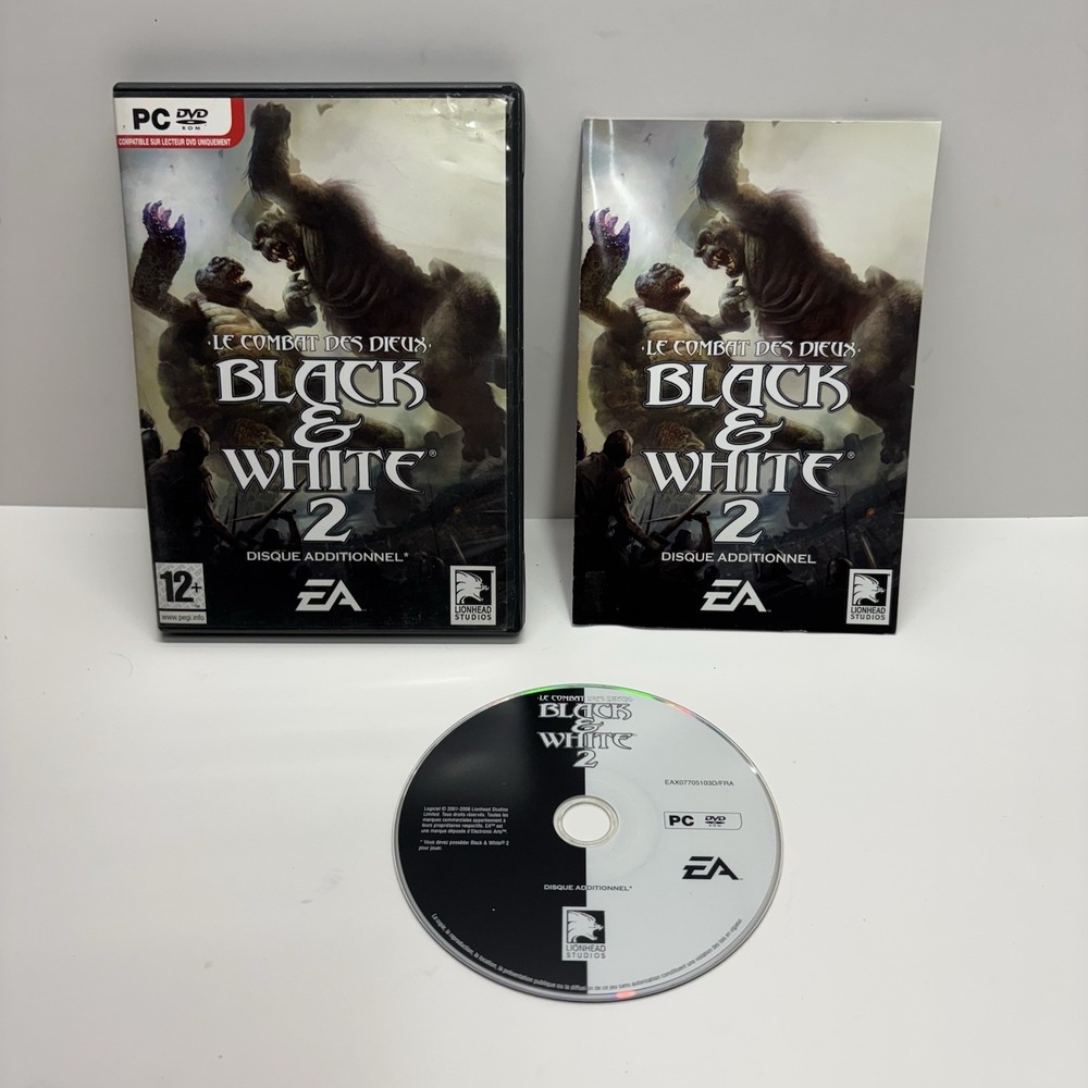 Black & White‎ 2: Le Combat Des Dieux PC Games Complete w/ Manual CIB - French